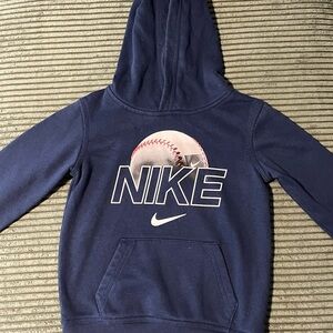 Nike Blue Hoodie Dynamic Logo Sweatshirt